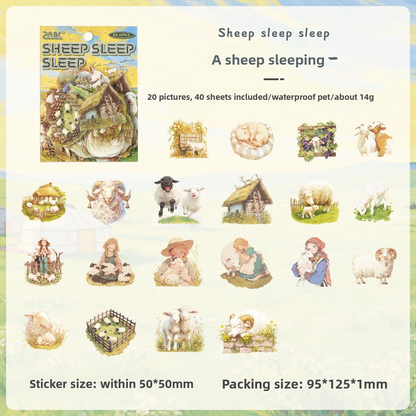Cozy Critters Sticker Pack