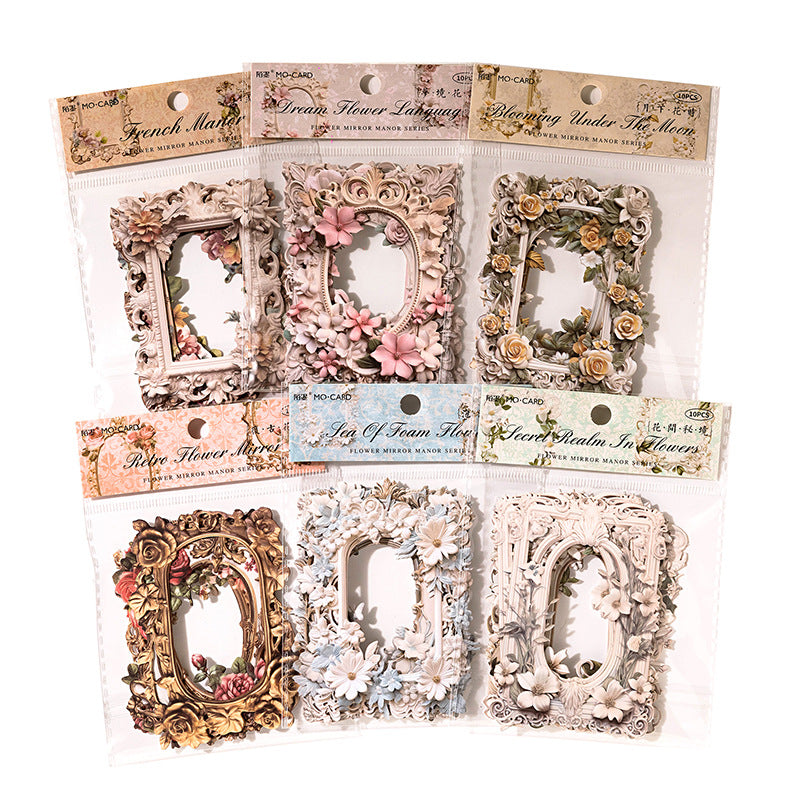 Floral vintage hollow border