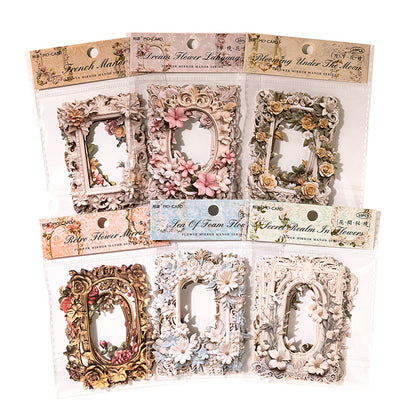 Floral vintage hollow border